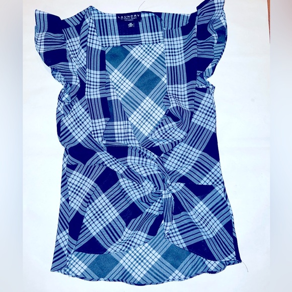 Laundry by Shelli Segal blue blouse - Picture 2 of 5